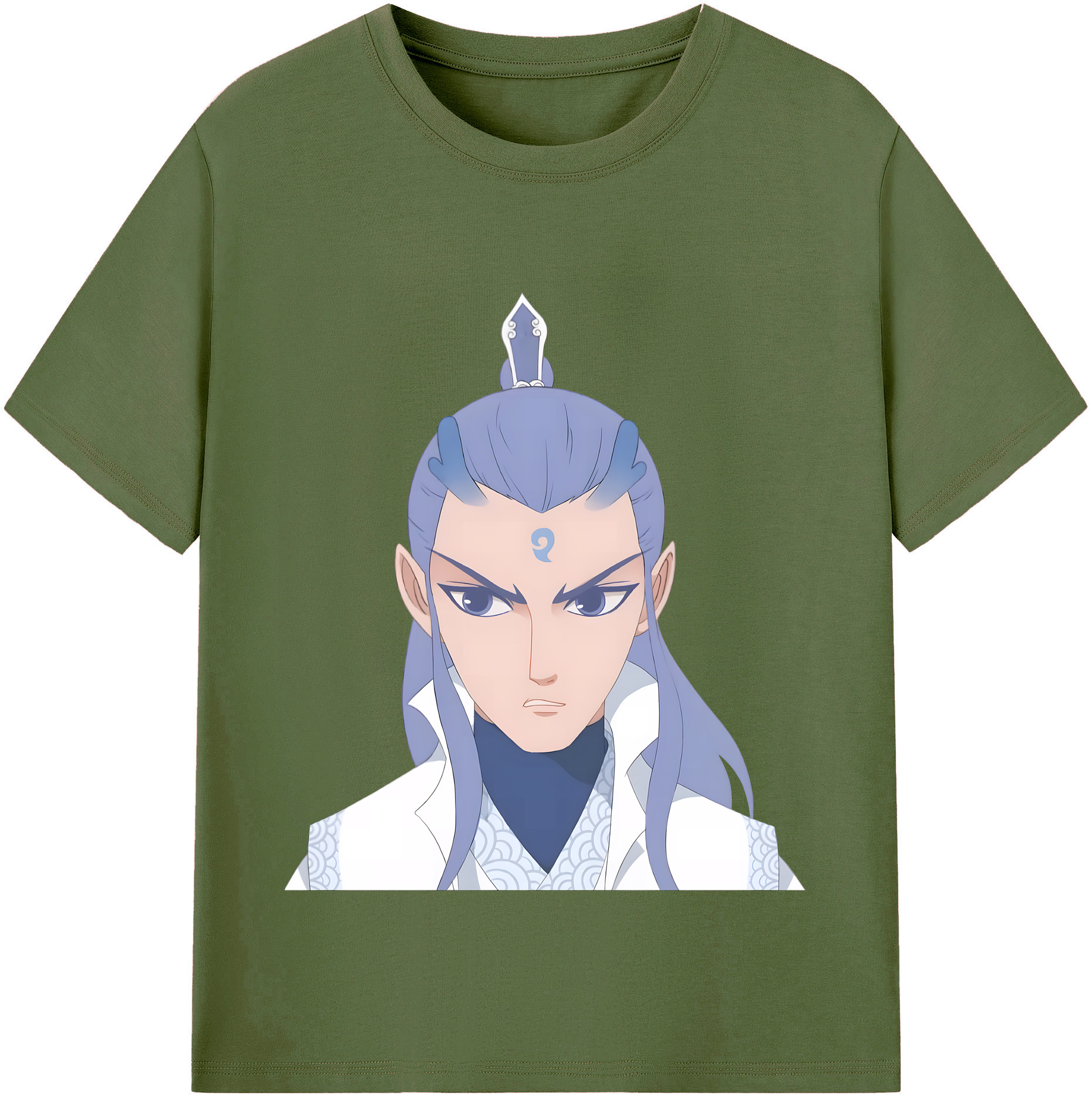 （画像用） Ne Zha 2 ナタ 魔童の大暴れ 綿100％半袖Tシャツ（フロントプリント）